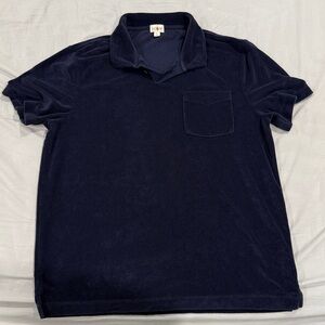 J.Crew Terry Cloth Johnny Collar Polo Shirt